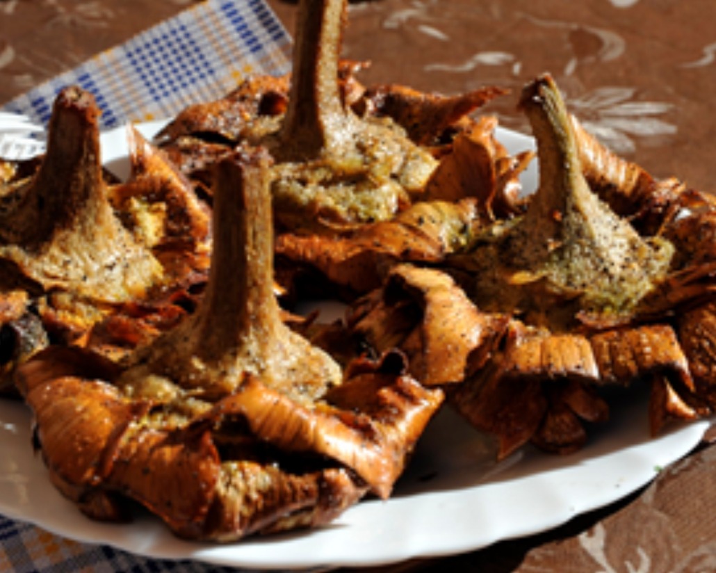 carciofi alla giudia - jewish-style artichokes