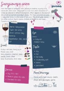 SANGIOVESE WINE TASTING NOTES
