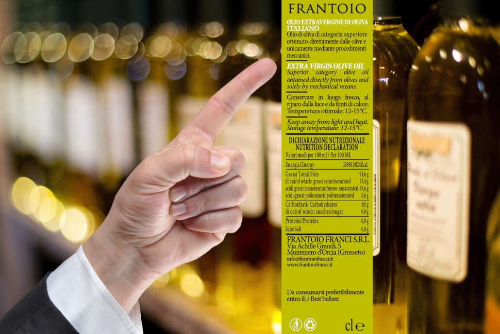 etichetta olio franci evo