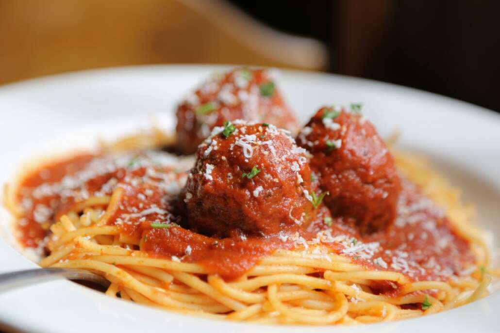 spaghetti with meatballs