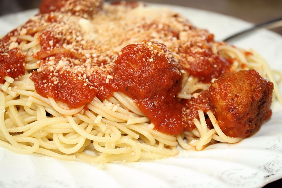 Spaghetti e meatballs - Spaghetti with meatballs