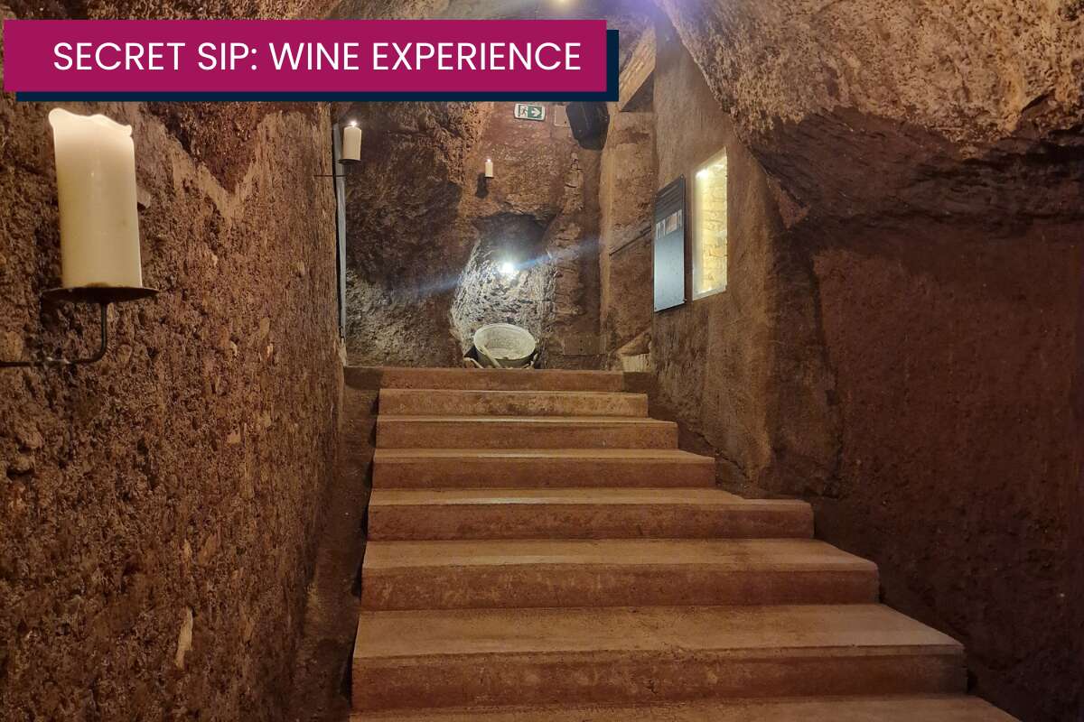 candlelight wine pairing with food tasting in roman cave 4
