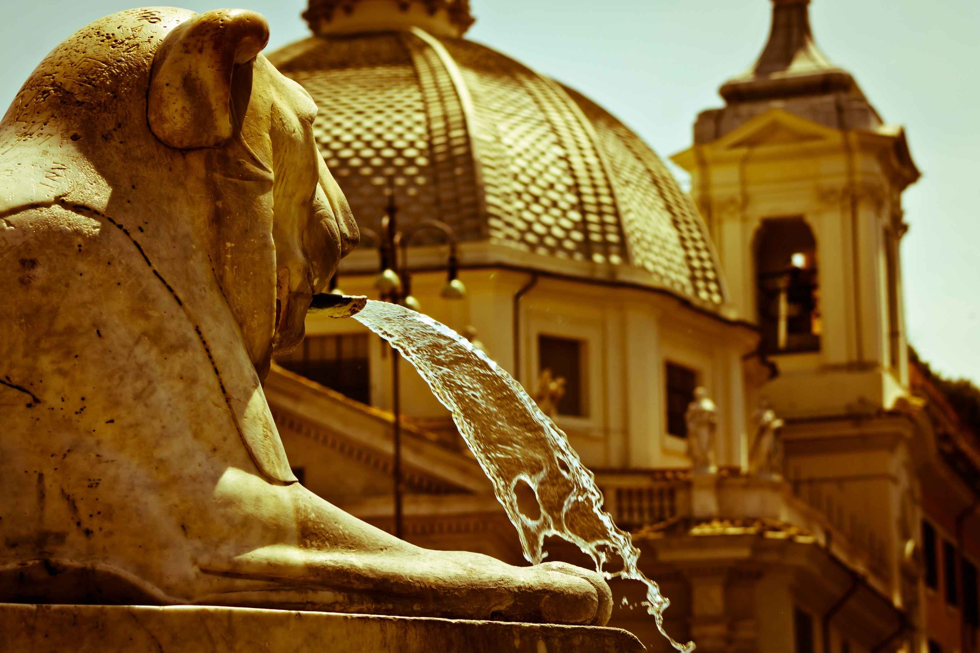 gourmetaly food tours rome fountain - fontane strane di Roma